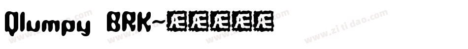 Qlumpy BRK字体转换